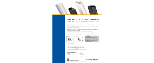 Cooper Standard Fire Rated Silicone Teardrop