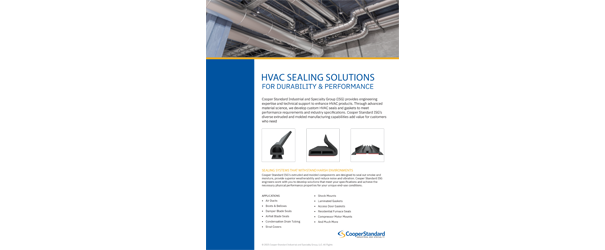 Cooper Standard ISG HVAC Sealing Solutions
