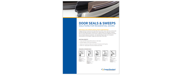 Door Seal and Sweeps Brochure